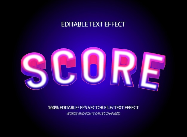 Score text effect