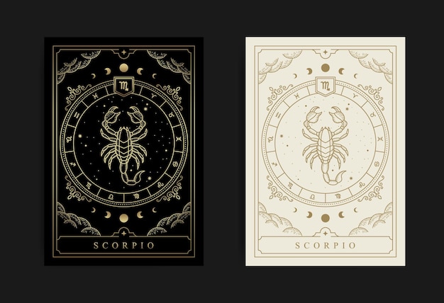 Scorpio horoscope and zodiac symbol 