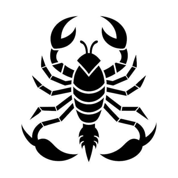 Scorpion contour minimalism vector silhouette Scorpion logo design Scorpion badge emblem vector