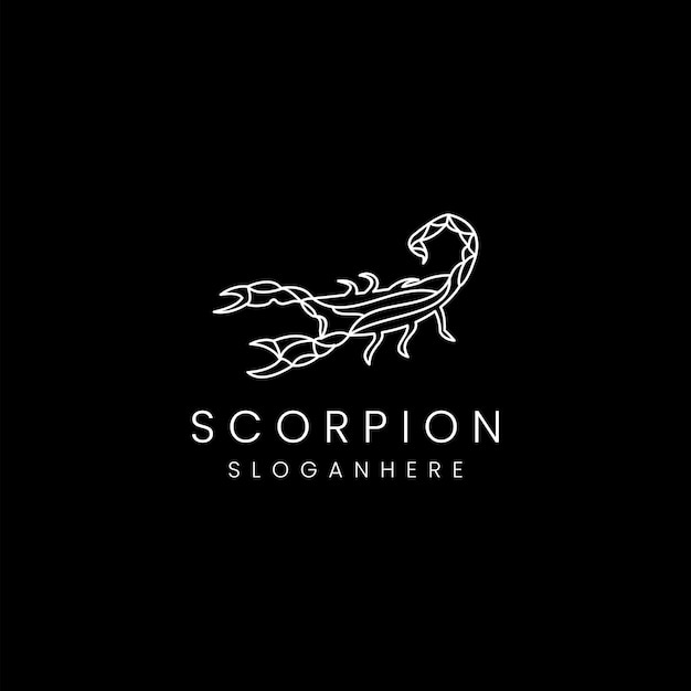 Scorpion logo design icon template