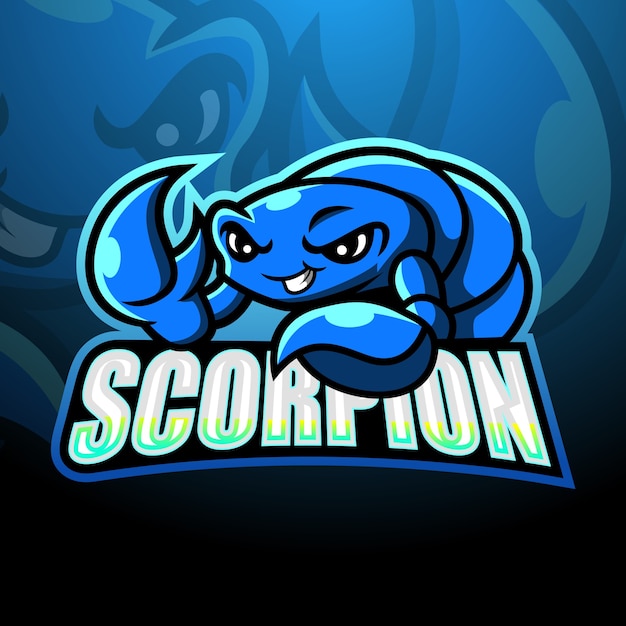 Scorpion mascot esport illustration