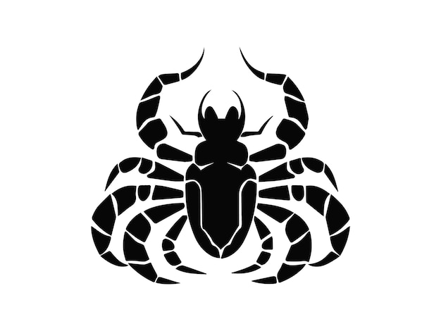 scorpion silhouette vector illustration