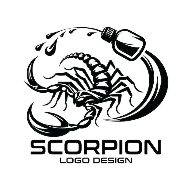 Vector scorpion vector logo design