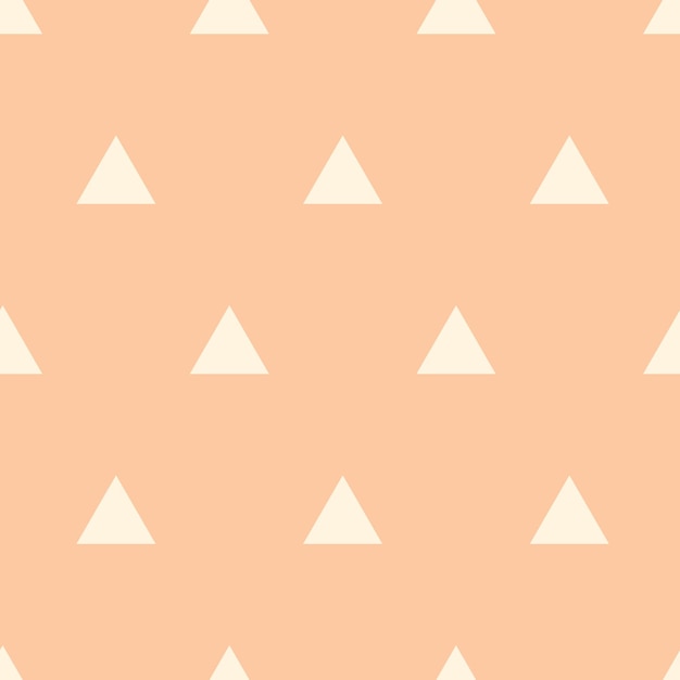 Scrapbook seamless background Orange baby shower patterns Cute print with triangle