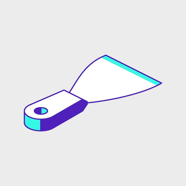 Scraper isometric vector icon illustration