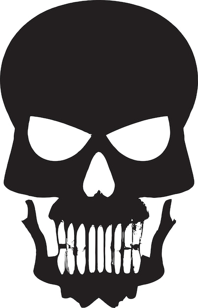 Screaming Skull Logo Icon Vector