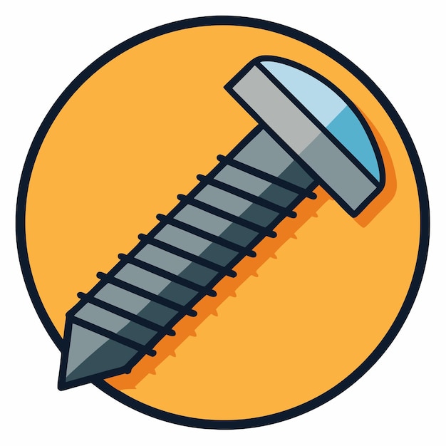 screw icon clipart vector art and illustration