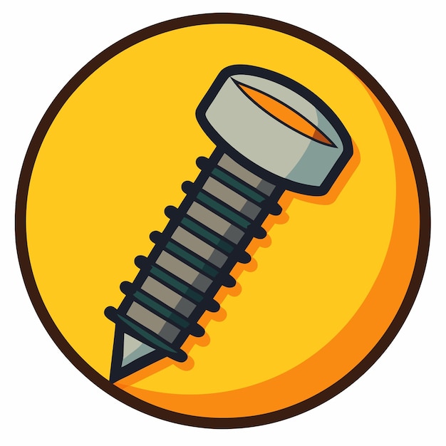 screw icon clipart vector art and illustration