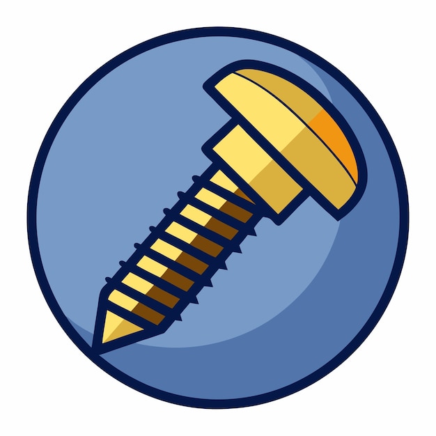 Vector screw icon clipart vector art and illustration