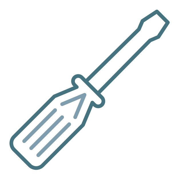 Vector screwdriver flat illustration