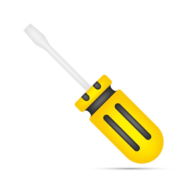 Screwdriver isolated on white background