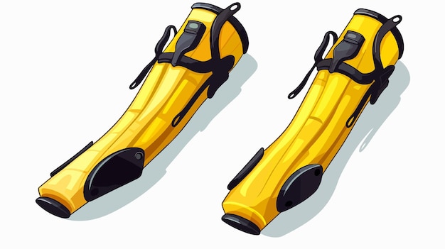 Vector scuba diving fins clipart for underwater adventure illustrations