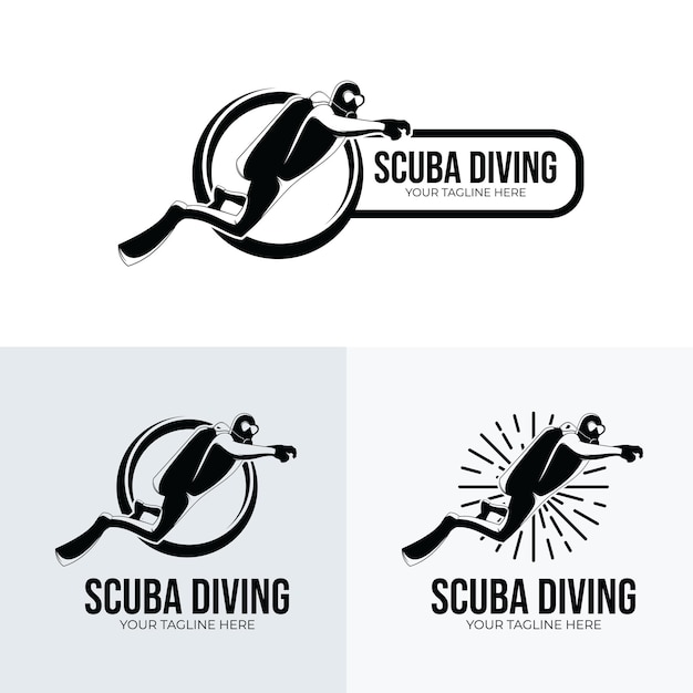 Scuba diving logo design inspiration