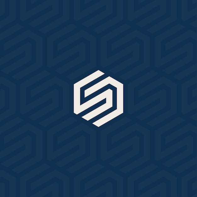 SD logo with background pattern design