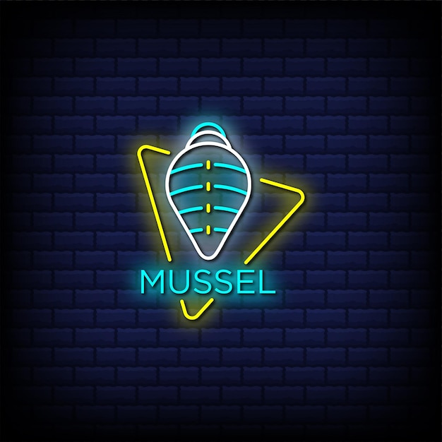 Sea animal neon signs style text