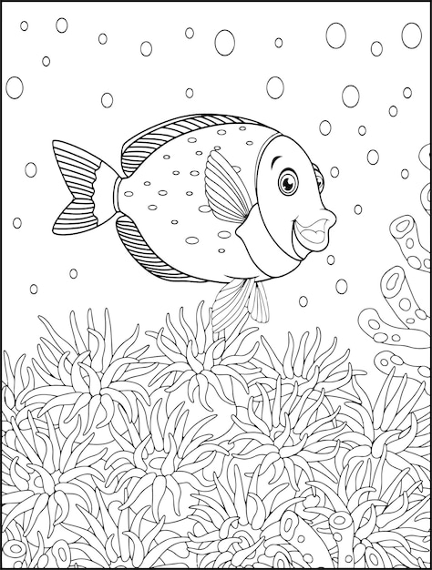 Sea Creatures Coloring Pages for Kids