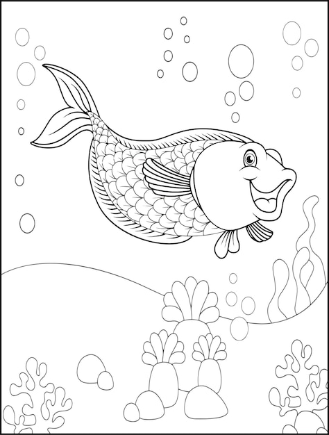 Sea Creatures Coloring Pages for Kids