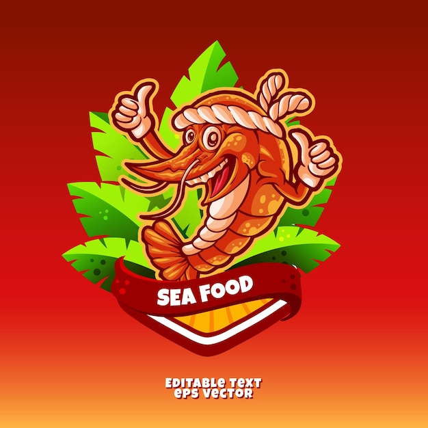 Sea food lobster mascot character