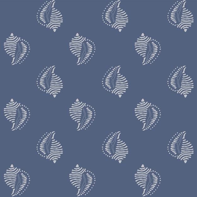 SEA SHELL SEAMLESS PATTERN IN VECTOR FILE