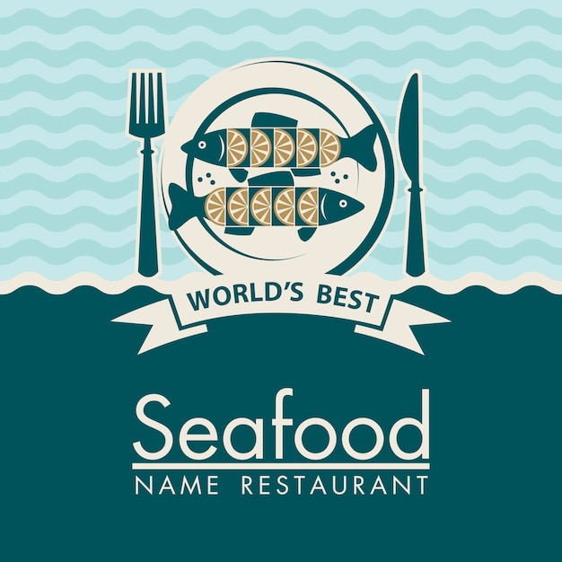 seafood menu design