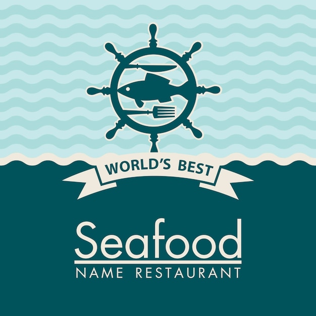 seafood menu design