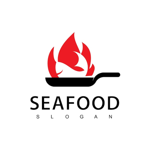 Seafood Restaurant Logo Design Template