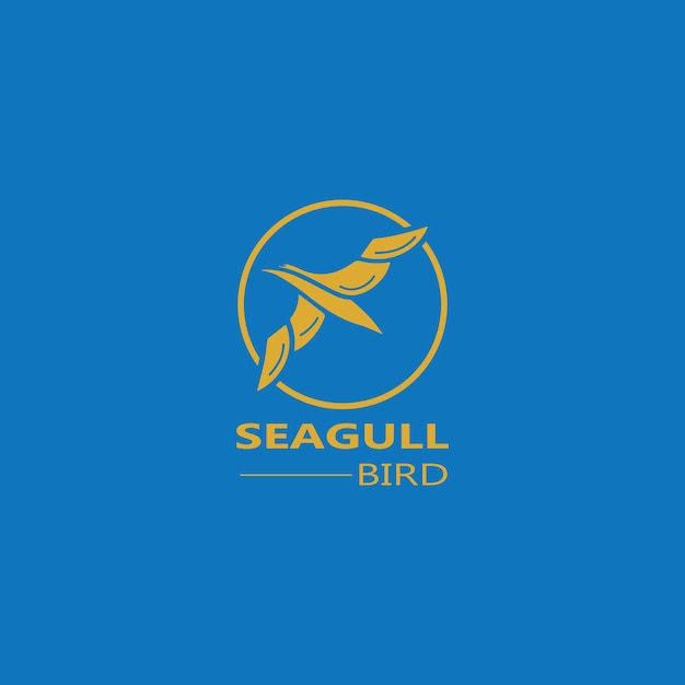 Seagull Bird logo icon vector designs