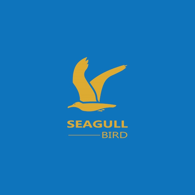 Seagull Bird logo icon vector designs