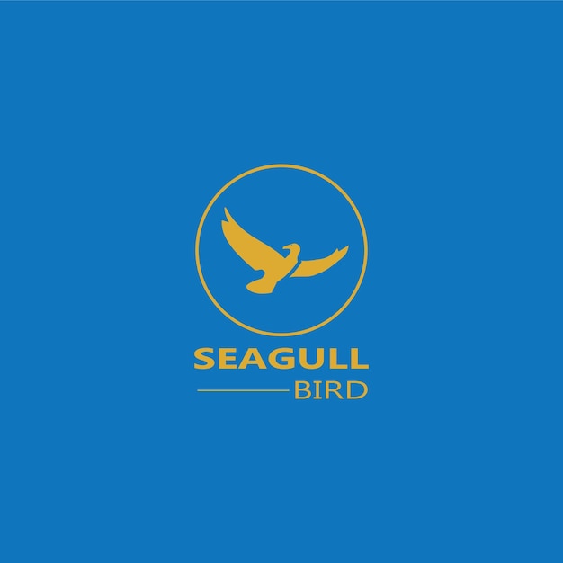 Seagull Bird logo icon vector designs