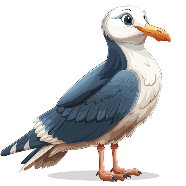 Seagull Cartoon Icon Isolated Transparent Background Images