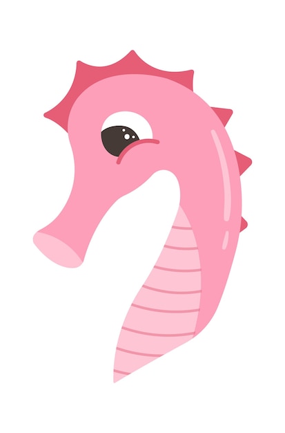 Seahorse head icon Vector illustration