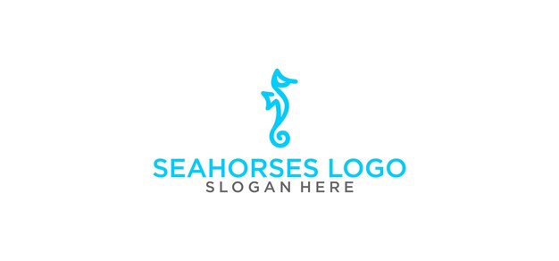 Seahorses logo design