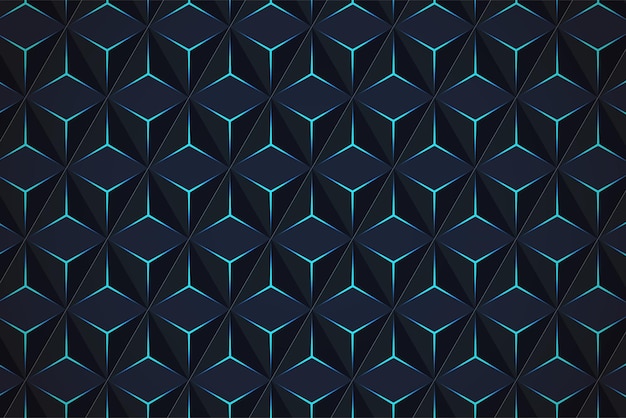 Seamless 3D Geometric Pattern Abstract Background