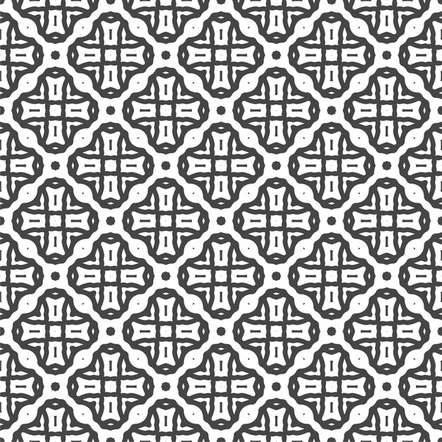 Seamless abstract black and white pattern design with minmalist style