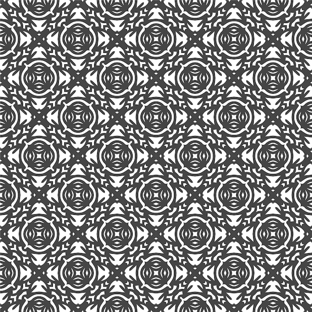 Seamless abstract black and white pattern design with minmalist style