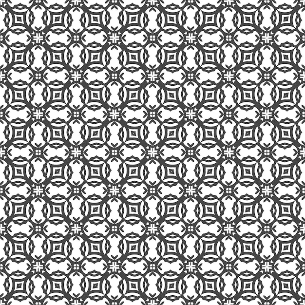 Seamless abstract black and white pattern design with minmalist style