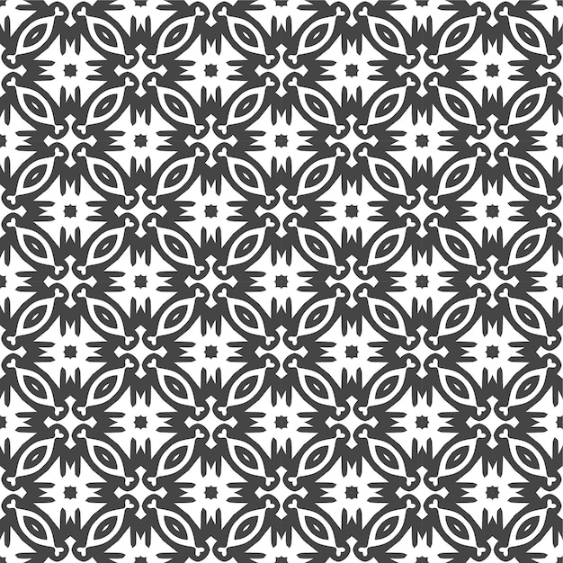 Seamless abstract black and white pattern design with minmalist style