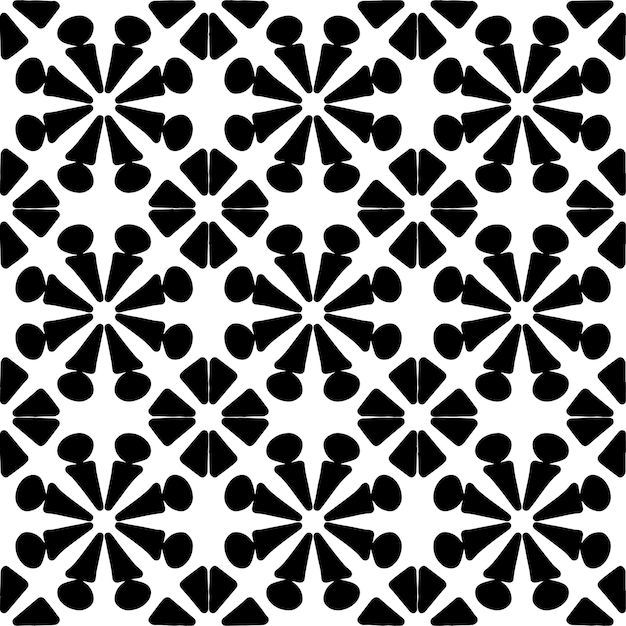 Seamless abstract geometric hand drawn pattern