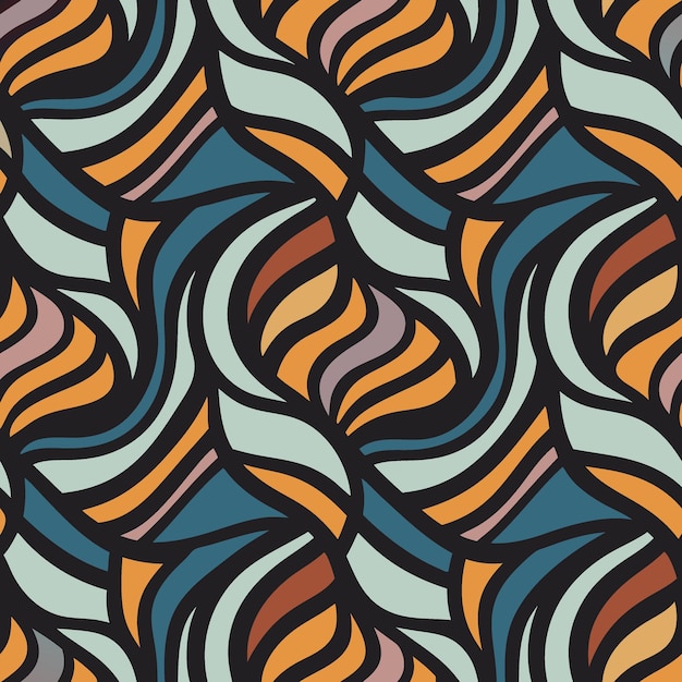 Seamless abstract pattern background illustrator design