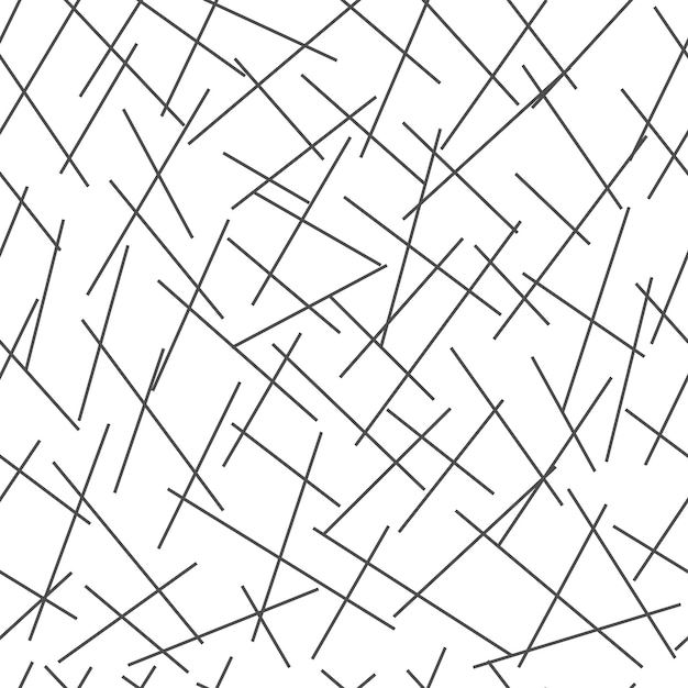 Seamless abstract pattern of random lines, texture chaotic line, vector illustration