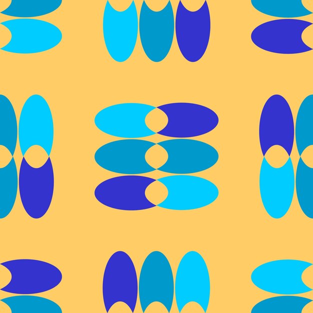 Seamless abstract shape pattern.