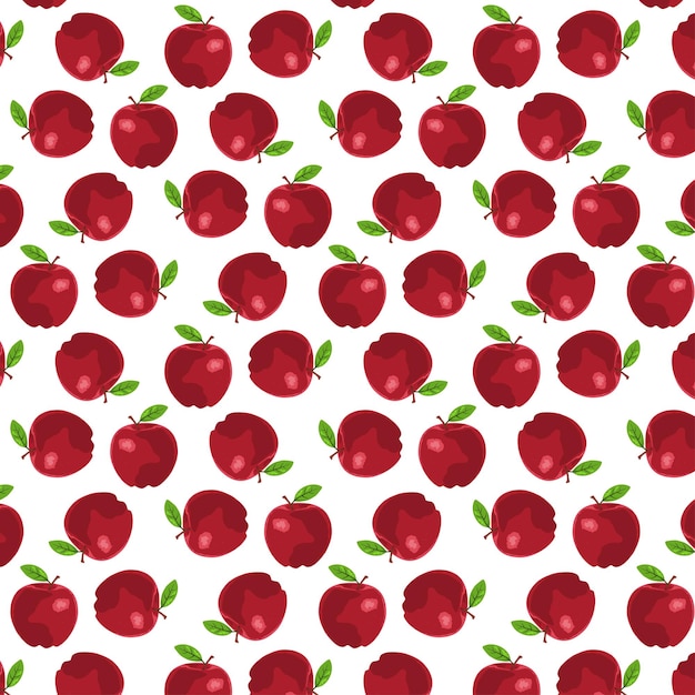 Seamless Apple Pattern. It can be used for Background, wallpaper, etc.