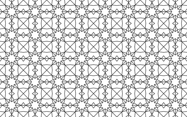 Seamless arabic geometric ornament background