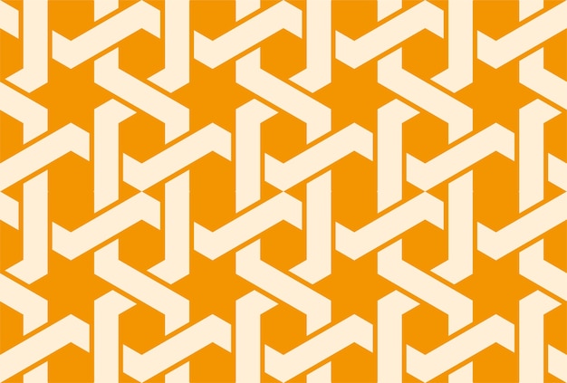 Seamless arabic ornament with entangled pattern