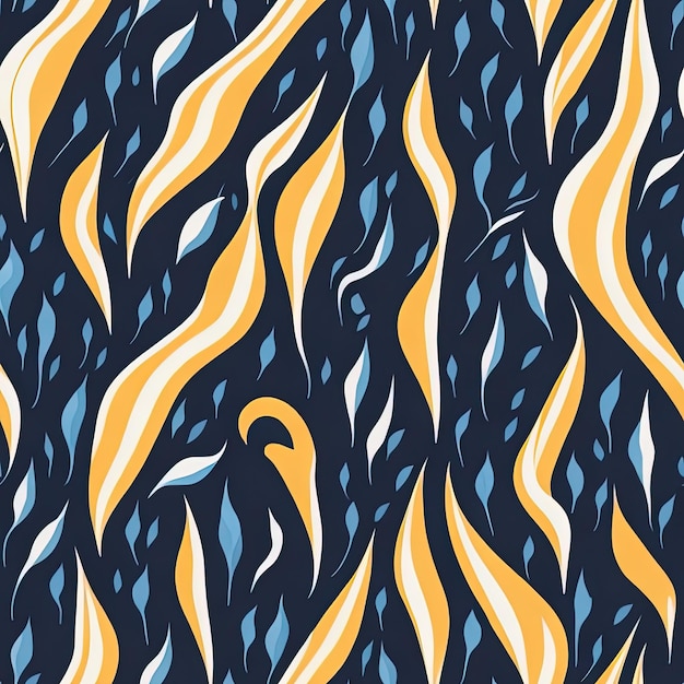 Seamless Artistic Brushstrokes Pattern