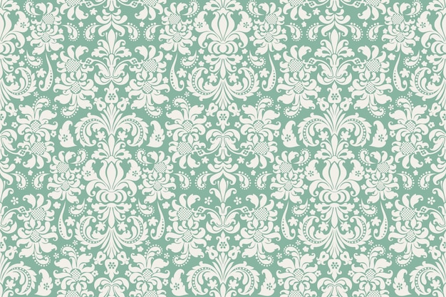 Seamless background Damask. Ornate vintage background