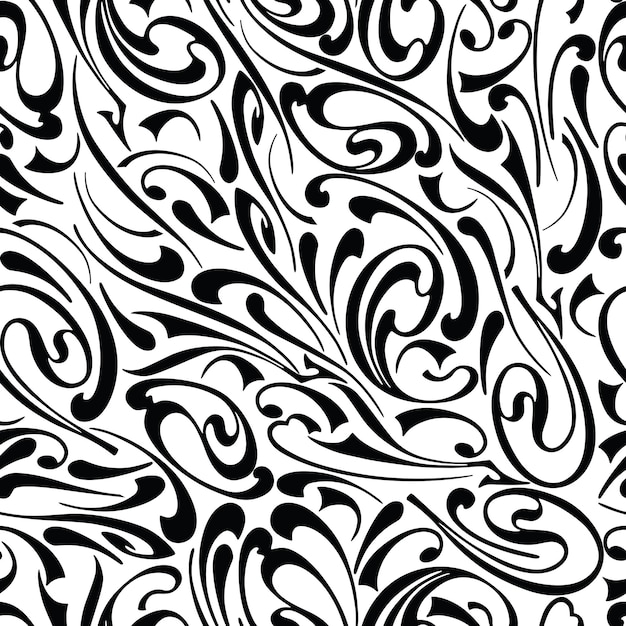 Seamless background of ornamental abstract elements