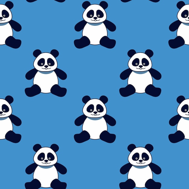 seamless background panda bears