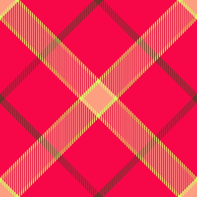 Seamless background pattern Vector check tartan Fabric textile plaid texture