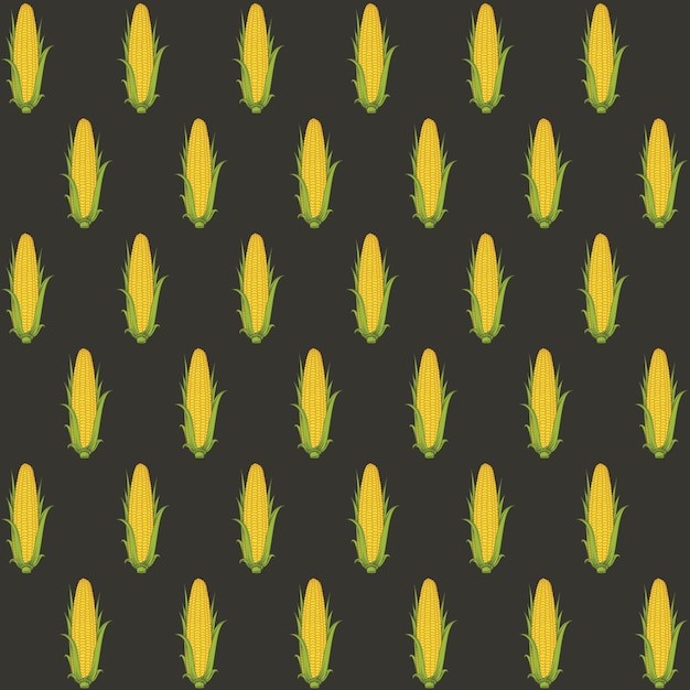 seamless background with corncobs